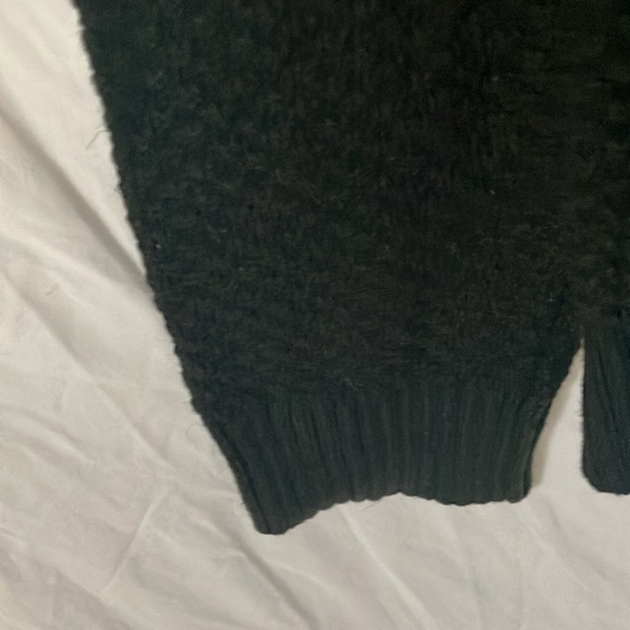 Banana Republic: Black Button collared Knit Sweater- Cotton Blend- L - Picture 7 of 14